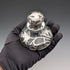 Antique American Art Nouveau Silver Overlay Glass Perfume Bottle, Alvin